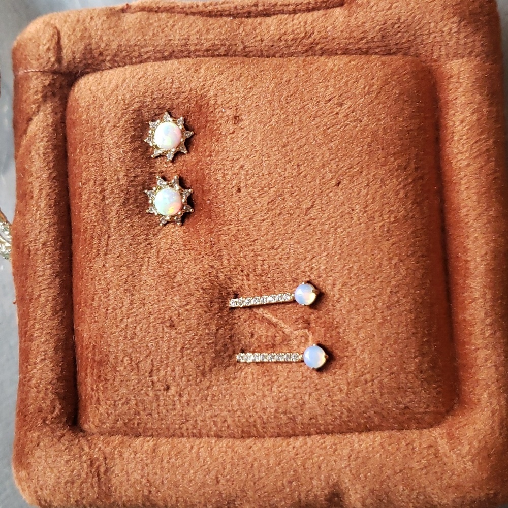Anthropologie Post Earrings Two Pairs